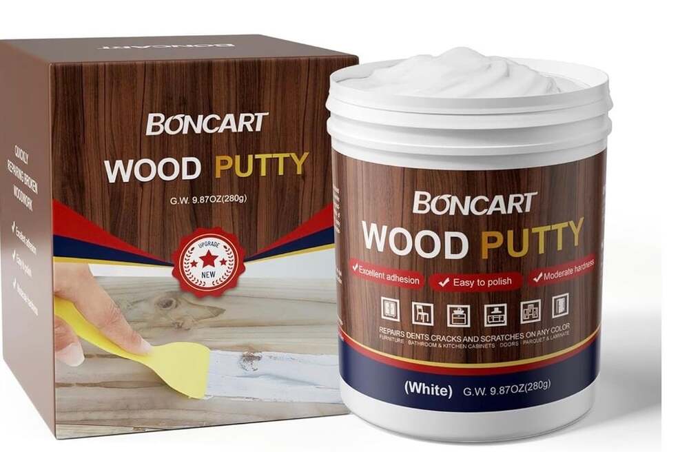 Boncart Wood Putty 9.87oz White Furniture Repair